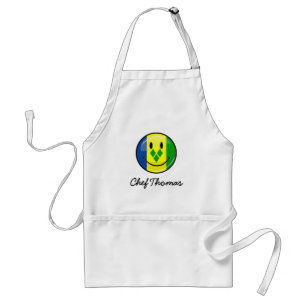 Smiling St. Vincent and Grenadines Flag Standard Apron