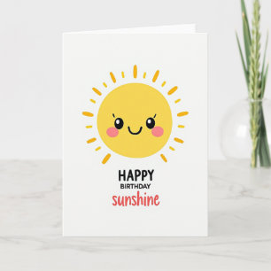 Smiling Star Birthday Card