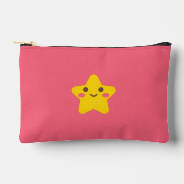 Smiling Stars Small Accessory Pouch (Front)