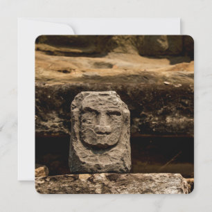 Smiling Stone Totem Cambodia Card