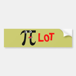 Smiling Stylized PI-LOT Bumper Sticker