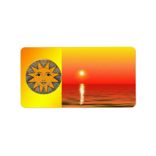 Smiling Sun Address Label