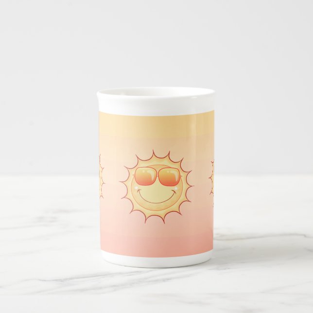 Smiling Sun Bone China Mug (Front)