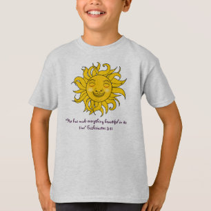 Smiling sun design with Ecclesiastes bible verse T-Shirt