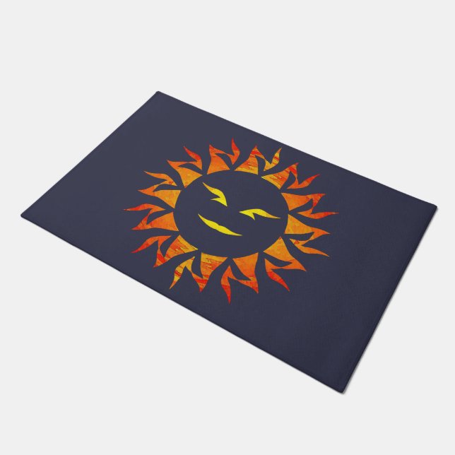 Smiling Sun Doormat (Angled)