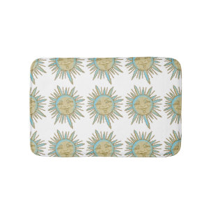 Smiling Sun Face Bath Mat