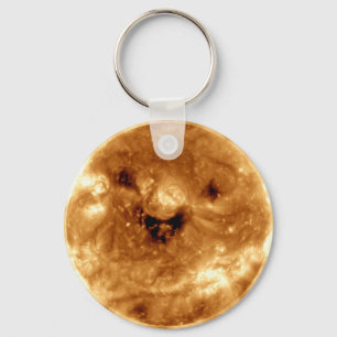 Smiling Sun From NASA Solar Observatory Keychain