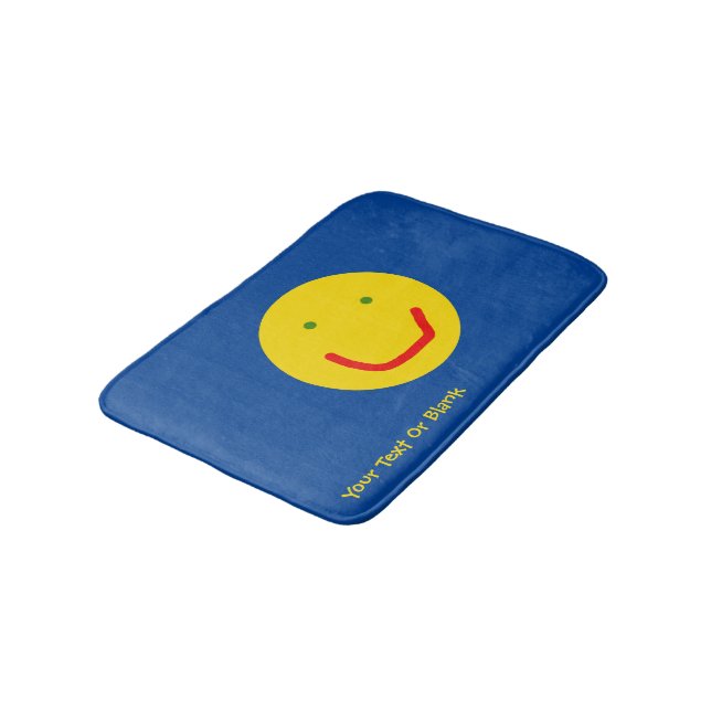 Smiling Sun Happy Face Bath Mat (Angled)