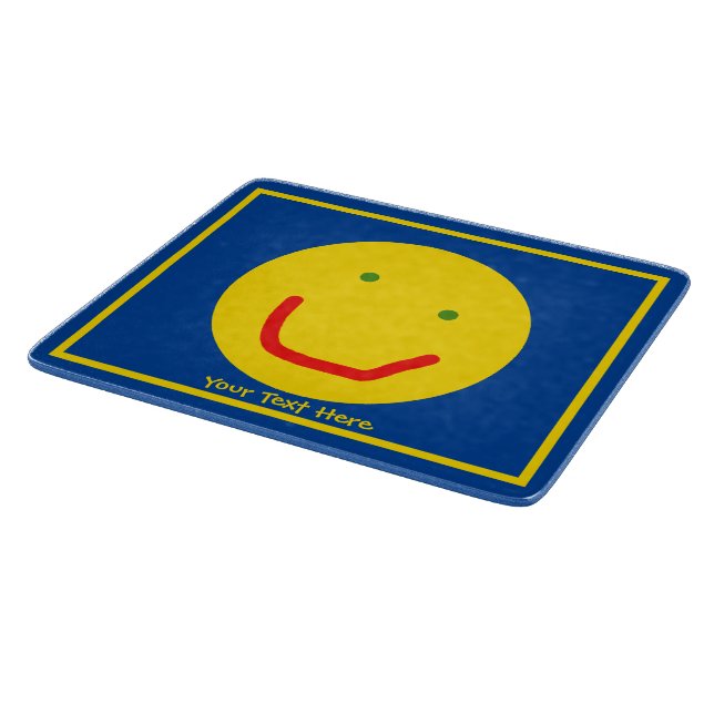 Smiling Sun Happy Face Cutting Board (Corner)