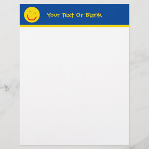 Smiling Sun Happy Face Letterhead