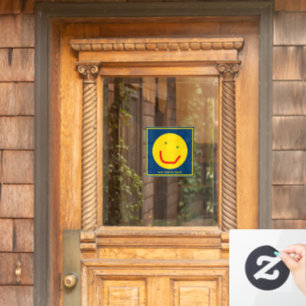 Smiling Sun Happy Face Window Cling