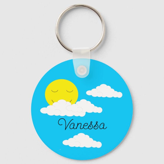 Smiling Sun Keychain (Front)