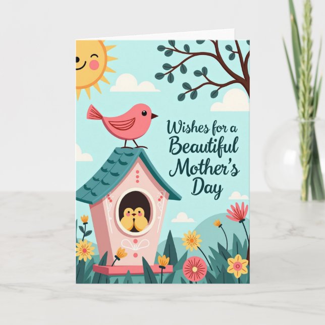 Smiling Sun Mothers Day Card (Front)