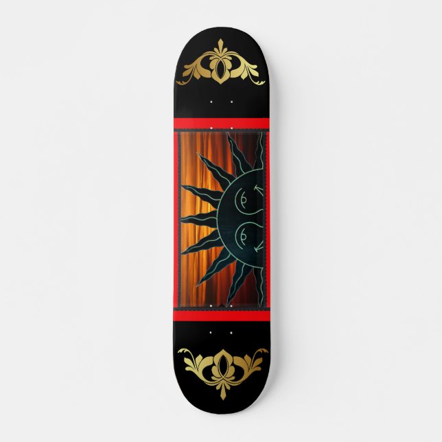 Smiling Sun Skateboard (Front)