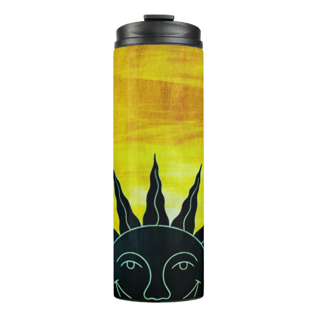Smiling Sun Thermal Tumbler (Front)
