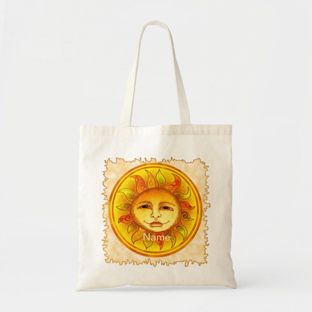 Smiling Sun Tote Bag (Front)