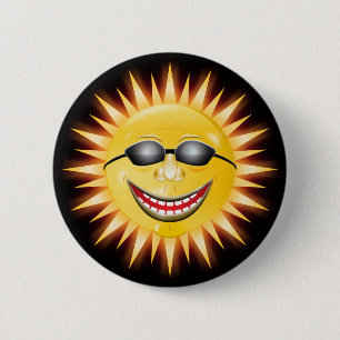 Smiling Sunshine 2 Inch Round Button