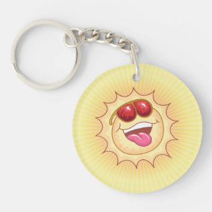 Smiling Sunshine Acrylic Keychain