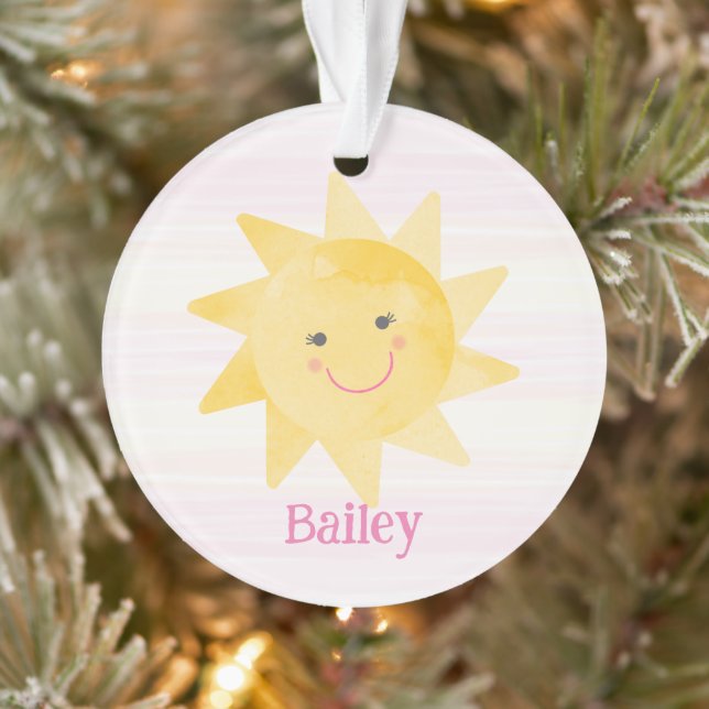 Smiling Sunshine Kids Keepsake Christmas Ornament (Tree)