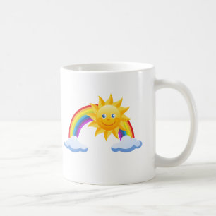 Smiling Sunshine Rainbow Coffee Mug