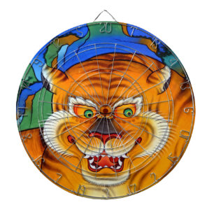 Smiling Tiger & Happy Animals - Tibet /dartboard Dartboard