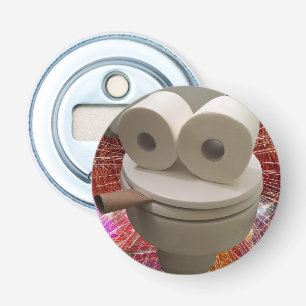 Smiling Toilet Face  Bottle Opener