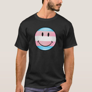 Smiling Transgender Flag T-Shirt