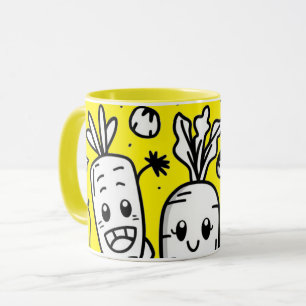 Smiling Veggies Coffee Mug