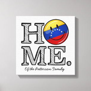 Smiling Venezualan Flag Housewarming Canvas Print