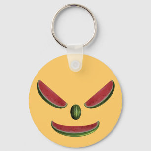 Smiling Watermelon Face Keychain
