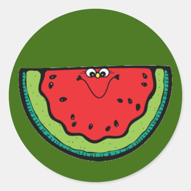 Smiling Watermelon Stickers (Front)