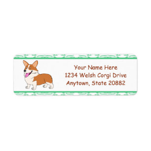 Smiling Welsh Corgi Cartoon