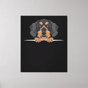 Smiling Wire-Haired Dachshund Canvas Print