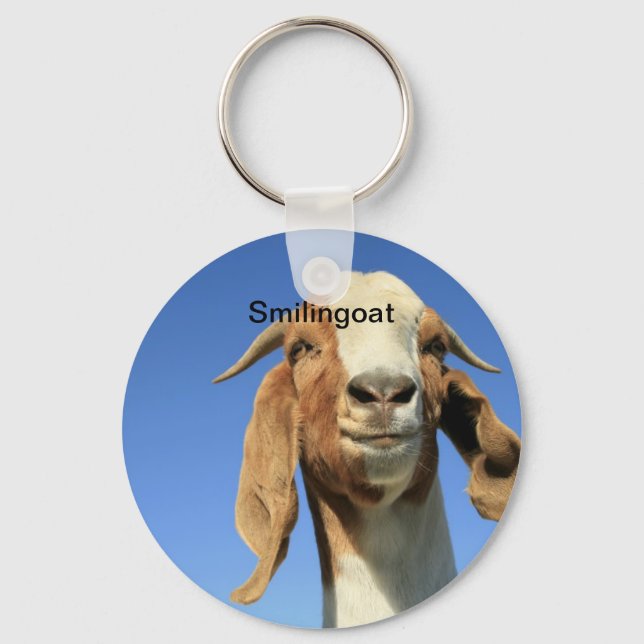 Smilingoat Keychain (Front)