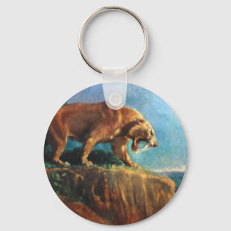 smilodon keychain