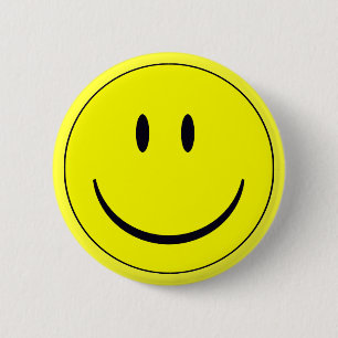 Smily face bottin 2 inch round button