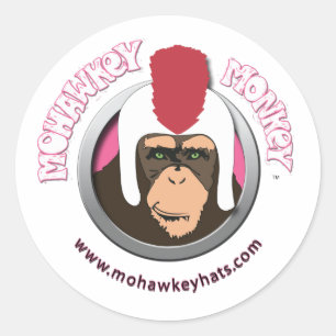 Smirkey Mohawkey Monkey sticker