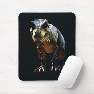 Smirking Scary T-Rex Dinosaur, Mouse Pad