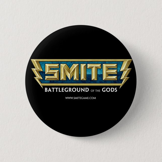 SMITE Logo Battleground of the Gods 2 Inch Round Button (Front)