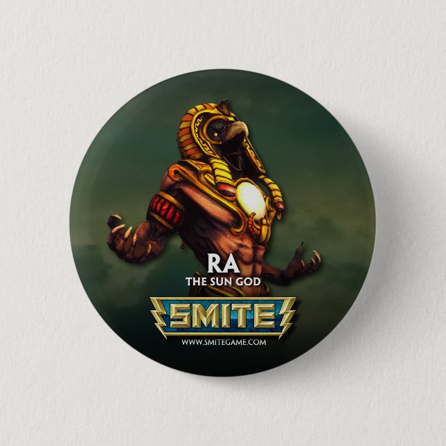 SMITE: Ra, The Sun God 2 Inch Round Button (Front)