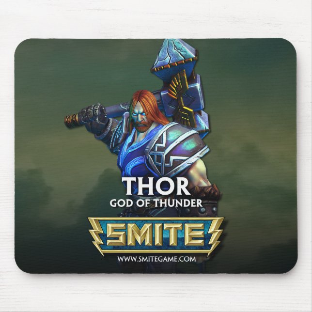 SMITE: Thor, God of Thunder Mouse Pad (Front)