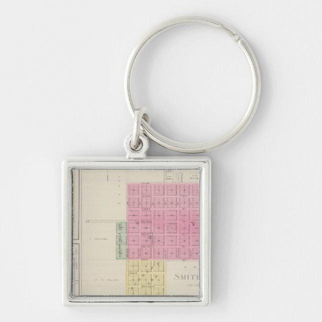 Smith Centre, Gould City, Motor, Webster, Kansas Keychain (Front)