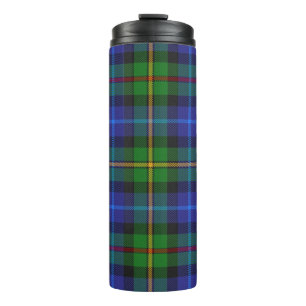 Smith Clan Navy and Green Highland Plaid Thermal Tumbler