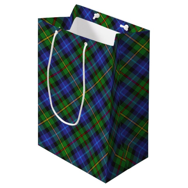 Smith Clan Scottish Tartan Plaid Pattern Medium Gift Bag (Front Angled)