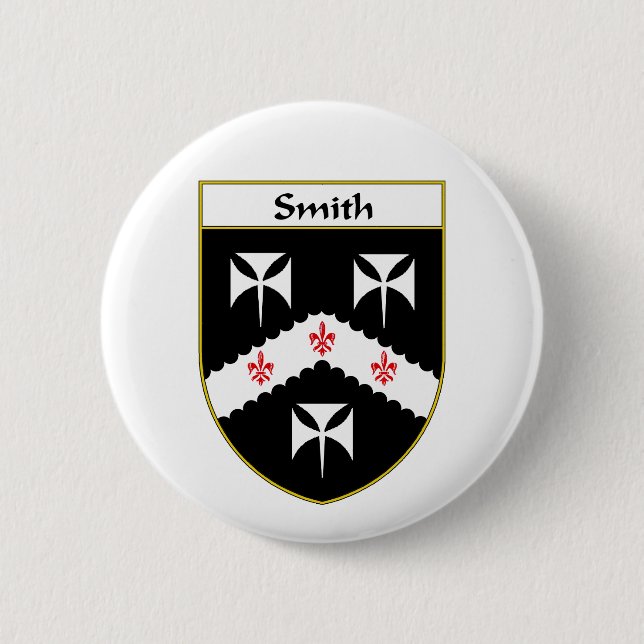 Smith Coat of Arms/Family Crest 2 Inch Round Button (Front)