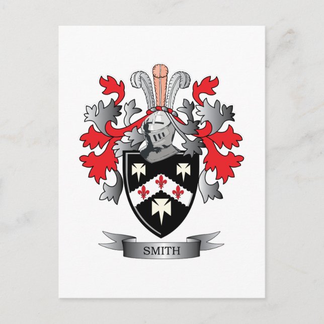 Smith Coat of Arms Postcard (Front)