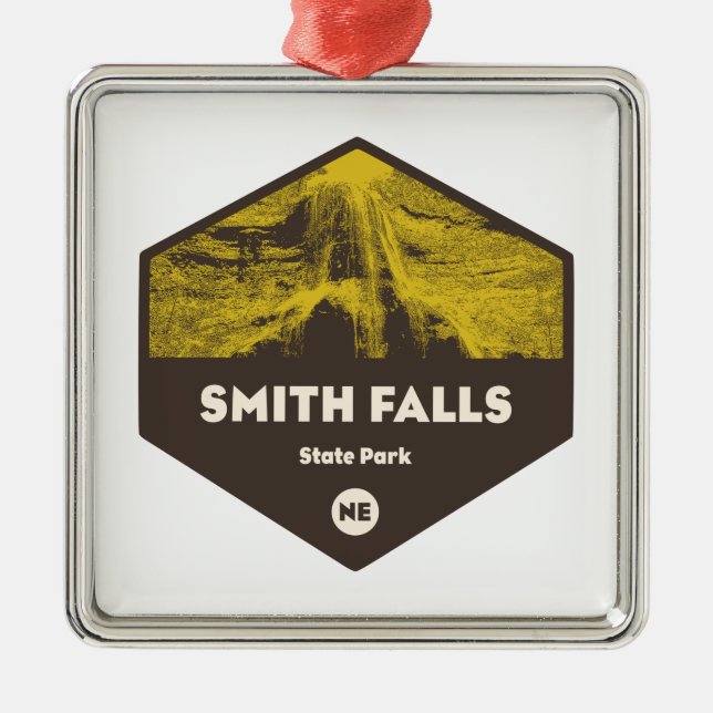 Smith Falls State Park Nebraska Metal Ornament (Front)