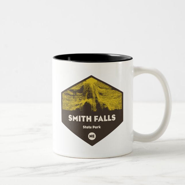 Smith Falls State Park Nebraska Two-Tone Coffee Mug (Right)
