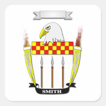 SMITH FAMILY COAT OF ARMS CREST AND SHIELD