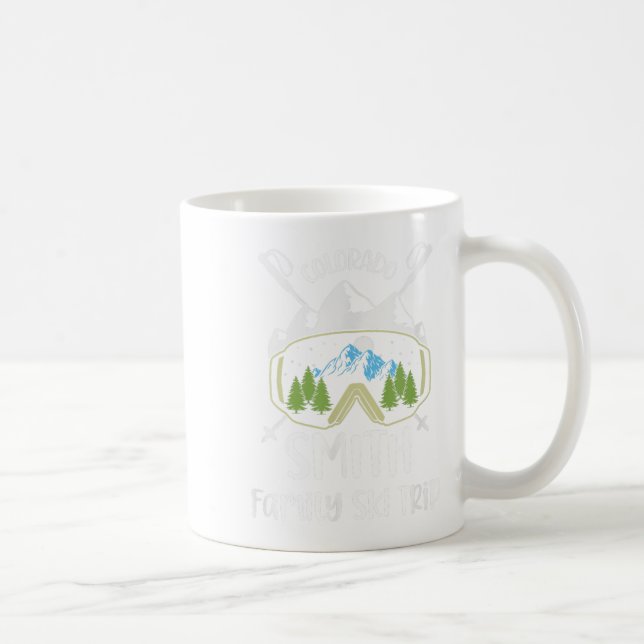 Smith Family Ski Trip Skiing Googles Vacation Matc Coffee Mug (Right)